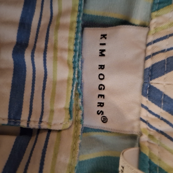 Kim Rogers Women's Multicolor Striped Women's Bermuda Shorts - Picture 4 of 8